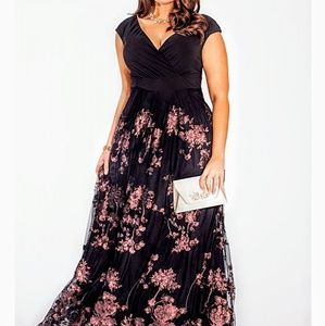 Lakshmi Black and Bronze Dress size 22/24